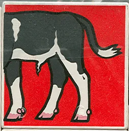 Duplo, Tile 2 x 2 x 1 with Cow Mosaic Picture 09 Pattern