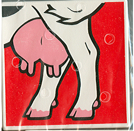 Duplo, Tile 2 x 2 x 1 with Cow Mosaic Picture 18 Pattern