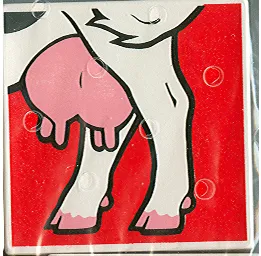 Duplo, Tile 2 x 2 x 1 with Cow Mosaic Picture 18 Pattern