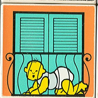 Duplo, Tile 2 x 2 x 1 with Home Mosaic Picture 04 Pattern