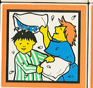 Duplo, Tile 2 x 2 x 1 with Home Mosaic Picture 08 Pattern