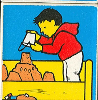 Duplo, Tile 2 x 2 x 1 with Home Mosaic Picture 18 Pattern