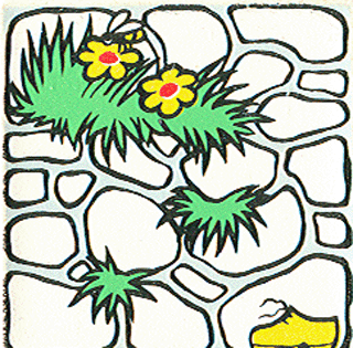 Duplo, Tile 2 x 2 x 1 with Park Mosaic Picture 16 Pattern