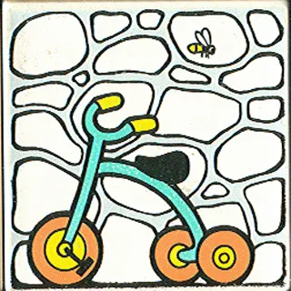 Duplo, Tile 2 x 2 x 1 with Park Mosaic Picture 18 Pattern