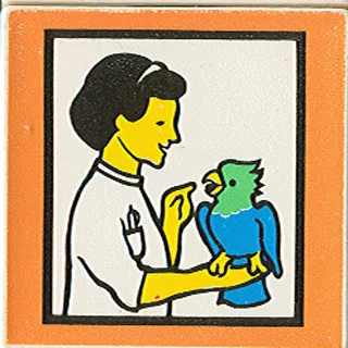 Duplo, Tile 2 x 2 x 1 with Town Mosaic Picture 04 Pattern