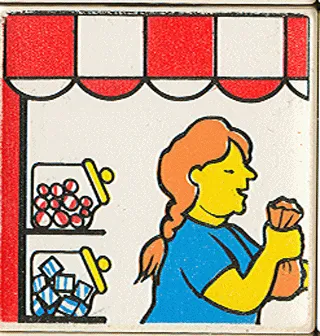 Duplo, Tile 2 x 2 x 1 with Town Mosaic Picture 14 Pattern