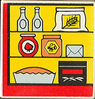 Duplo, Tile 2 x 2 x 1 with Town Mosaic Picture 17 Pattern