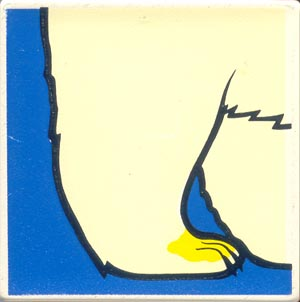 Duplo, Tile 2 x 2 x 1 with Polar Bear Mosaic Picture 04 Pattern