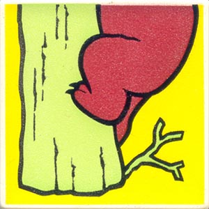 Duplo, Tile 2 x 2 x 1 with Brown Bear Mosaic Picture 10 Pattern