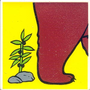 Duplo, Tile 2 x 2 x 1 with Brown Bear Mosaic Picture 16 Pattern