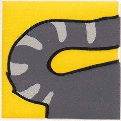 Duplo, Tile 2 x 2 x 1 with Cat Mosaic Picture 01 Pattern