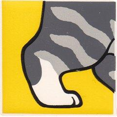 Duplo, Tile 2 x 2 x 1 with Cat Mosaic Picture 04 Pattern