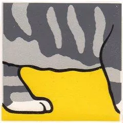 Duplo, Tile 2 x 2 x 1 with Cat Mosaic Picture 05 Pattern