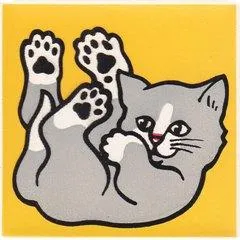 Duplo, Tile 2 x 2 x 1 with Cat Mosaic Picture 12 Pattern