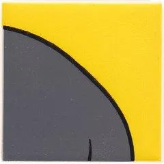 Duplo, Tile 2 x 2 x 1 with Cat Mosaic Picture 15 Pattern