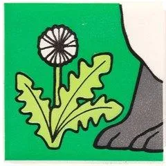 Duplo, Tile 2 x 2 x 1 with Rabbit Mosaic Picture 04 Pattern