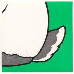 Duplo, Tile 2 x 2 x 1 with Rabbit Mosaic Picture 06 Pattern