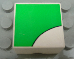 Duplo, Tile 2 x 2 x 1 with Rabbit Mosaic Picture 13 Pattern