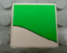 Duplo, Tile 2 x 2 x 1 with Rabbit Mosaic Picture 14 Pattern