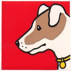 Duplo, Tile 2 x 2 x 1 with Dog Mosaic Picture 01 Pattern