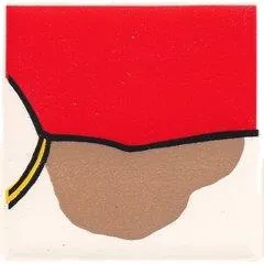 Duplo, Tile 2 x 2 x 1 with Dog Mosaic Picture 02 Pattern