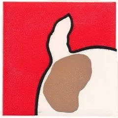 Duplo, Tile 2 x 2 x 1 with Dog Mosaic Picture 13 Pattern