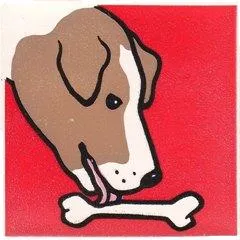 Duplo, Tile 2 x 2 x 1 with Dog Mosaic Picture 18 Pattern