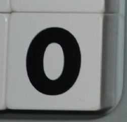 Duplo, Tile 2 x 2 x 1 with Black Number 0 Pattern