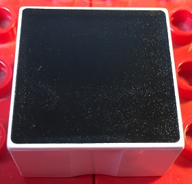 Duplo, Tile 2 x 2 x 1 with Shape Black Square Pattern