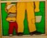 Duplo, Tile 2 x 2 x 1 with Stable Mosaic Picture 16 Pattern