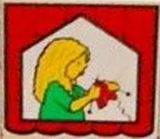 Duplo, Tile 2 x 2 x 1 with Farmhouse Mosaic Picture 02 Pattern