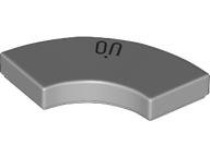 Tile, Round Corner 2 x 2 Macaroni with Black 'ON' Pattern