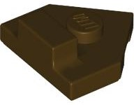 Wedge, Plate 2 x 2 Pentagonal with Center Stud and 1 x 1/2 Raised Tab on Top