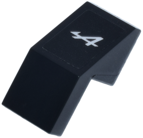 Slope 45 2 x 1 with Cutout without Stud with White Letter A Pattern (Sticker) - Set 77248