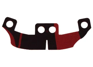 Minifigure Skirt Cloth Hakama with Dark Red Stripes Pattern