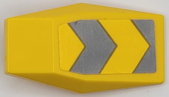 Large Figure Armor Plate Small with Light Bluish Gray Chevrons Pattern (Sticker) - Set 42081