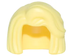 Minifigure, Hair Female Short, Bob Cut with Side Part and High Bangs