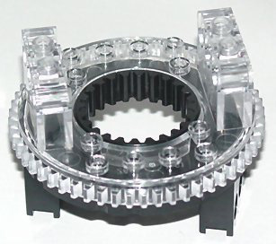 Technic Turntable 56 Tooth Extended Arms with Trans-Clear Top (2856 / 2855)