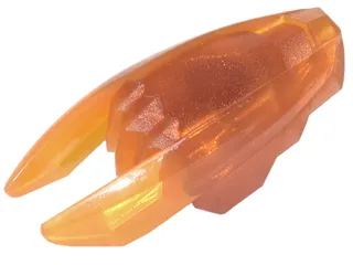 Minifigure, Weapon Ninjago Time Blade with Molded Trans-Orange Claws and Blades Pattern