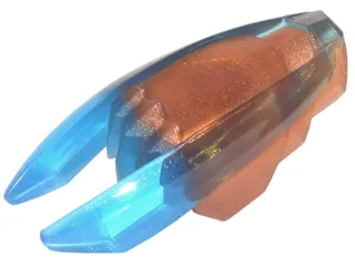 Minifigure, Weapon Ninjago Time Blade with Molded Trans-Dark Blue Claws and Blades Pattern