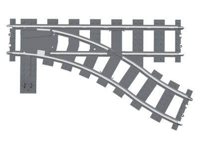 Train, Track 9V Switch Point Right