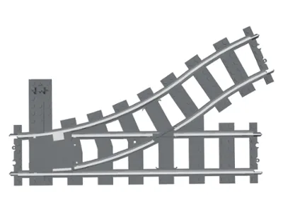 Train, Track 9V Switch Point Left