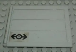 Door Sliding - Type 2 with Train Logo Black Pattern (Sticker) - Set 4563