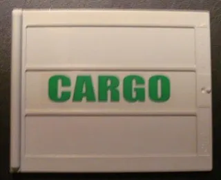 Door Sliding - Type 2 with Green 'CARGO' Pattern Right Side (Sticker) - Set 4512