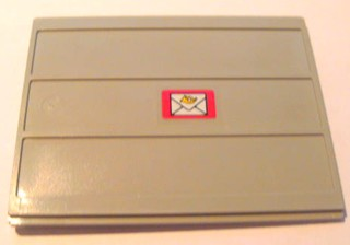 Door Sliding - Type 2 with Mail Envelope Pattern Model Right Side Outer (Sticker) - Set 4564