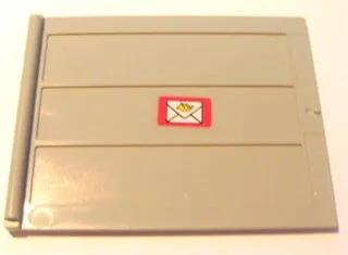 Door Sliding - Type 2 with Mail Envelope Pattern Model Left Side Inner (Sticker) - Set 4564