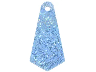 Mini Doll, Cape Cloth, Friends, Long Narrow with Small Top Hole and Silver Dots Pattern