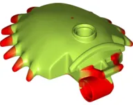 Plant Venus Flytrap Half with Marbled Red Spikes Pattern