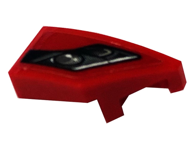 Wedge 2 x 1 x 2/3 Right with Car Headlight Pattern (Sticker) - Set 76895