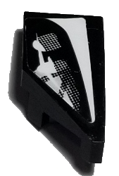 Wedge 2 x 1 x 2/3 Right with Car Headlight Pattern (Sticker) - Set 75885